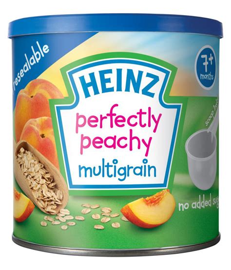 Across a range of scenarios we take a glimpse into their world, capturing the real food moments every parent can. Heinz Baby Food Heinz Perfectly Peachy Multigrain Cereal ...