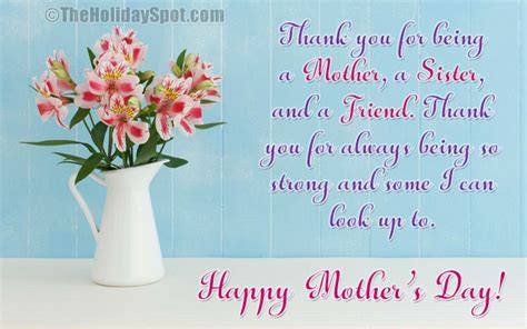 Your sister is such an inspiring person. Mother's Day Greeting cards for sisters and sisters-in-law