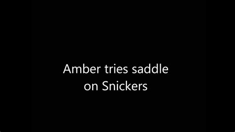Amber Tries Saddle Youtube