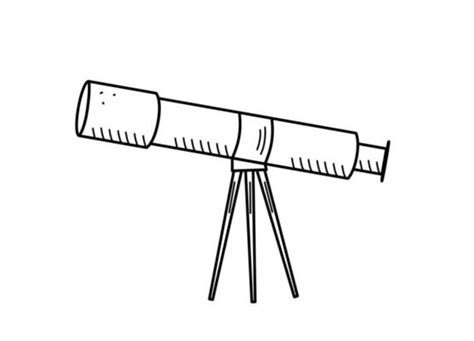 Telescope Doodle Vector Art Icons And Graphics For Free Download