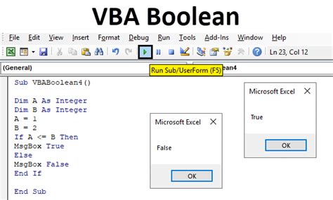 Vba Boolean How To Use Boolean In Excel Vba With Excel Template