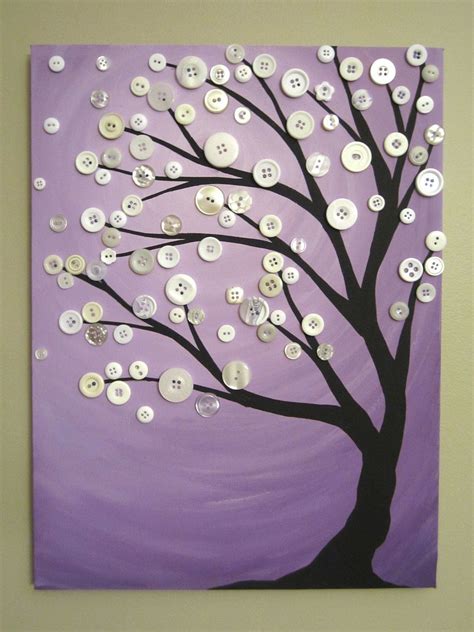 Pin By Lauren Nissley On Etsy Shop Button Tree Art Button Art Tree Art