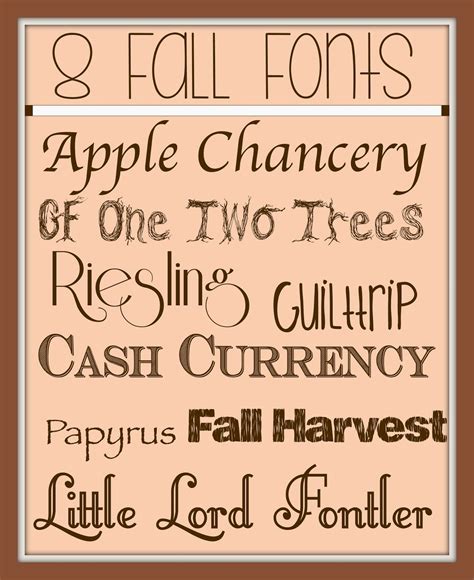 Sowdering About 8 Free Fall Fonts
