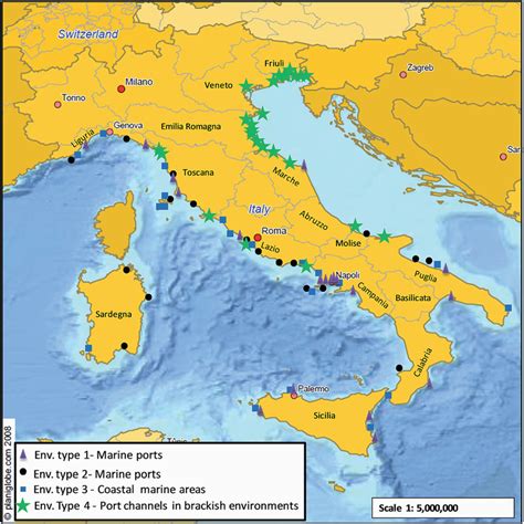 Map Of Italy Coast Secretmuseum