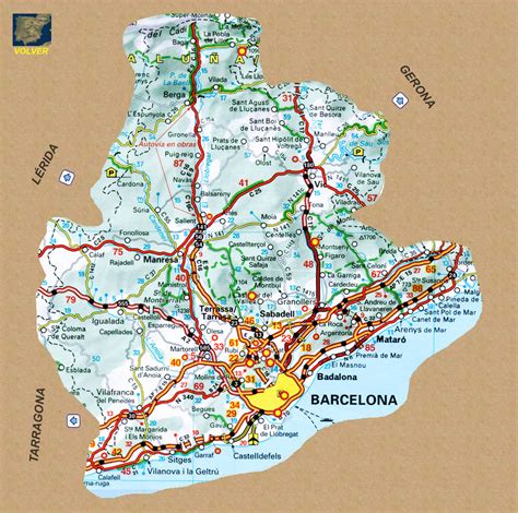Formación Confundir Lujoso Mapa De Barcelona Provincia Afirmar