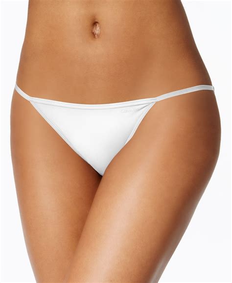Calvin Klein Sleek String Bikini Panties In Beige Bare My XXX Hot Girl