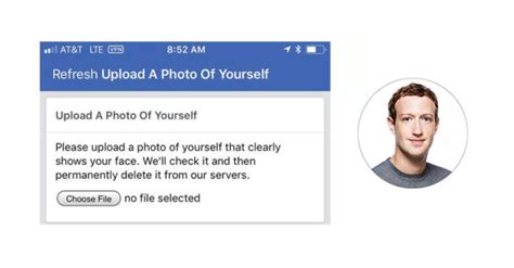 Facebook แจ้งเตือนผู้ใช้บางรายให้อัปโหลดภาพใบหน้าตัวเอง เมื่อระบบพบ
