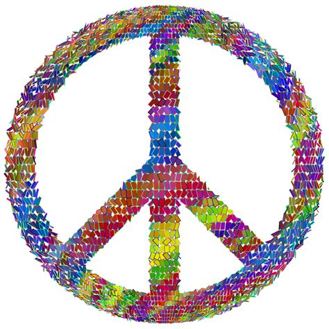 Colorful Prismatic Chromatic Peace Sign Free Image Download