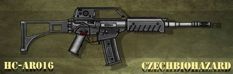 Fictional Firearm Hc 016 Assault Rifle By Czechbiohazard On Deviantart