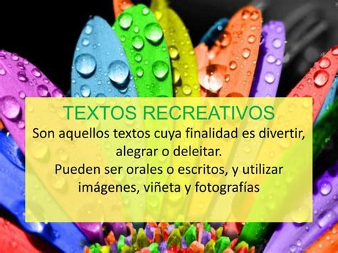 Textos Recreativos Cuentos Poesía Y Más Ppt