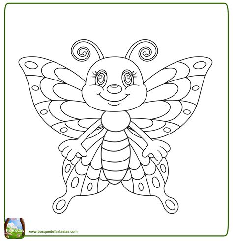 Dibujos De Mariposas Mariposas Para Colorear Infantiles