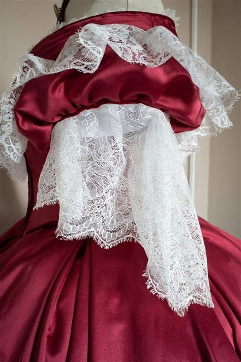 The corset is the foundation to the lines of the dress and also holds up the skirts and protects the fabric from putting all. Victorian Prom Dress, Victorian ball gown, burgundy satin ...