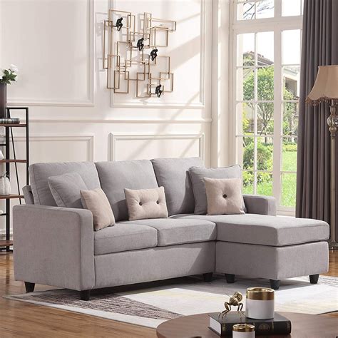 Buy Honbay Convertible Sectional Sofa Couch L Shaped Couch With Modern