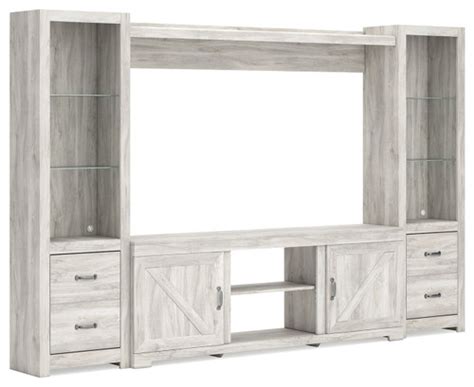 The Bellaby Whitewash Entertainment Center Lg Tv Stand 2 Piers
