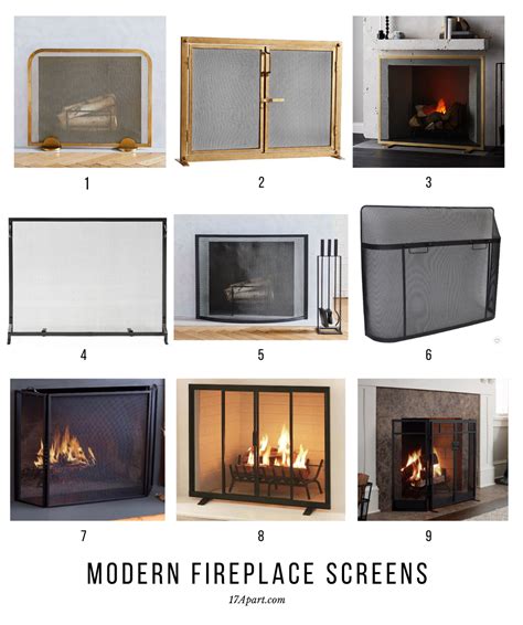 9 Modern Fireplace Screens The One Were Cozying Up To At The River