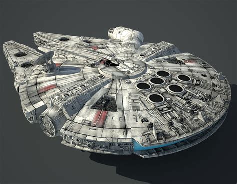Millennium Falcon 3d Modeling For Games And Vr Star