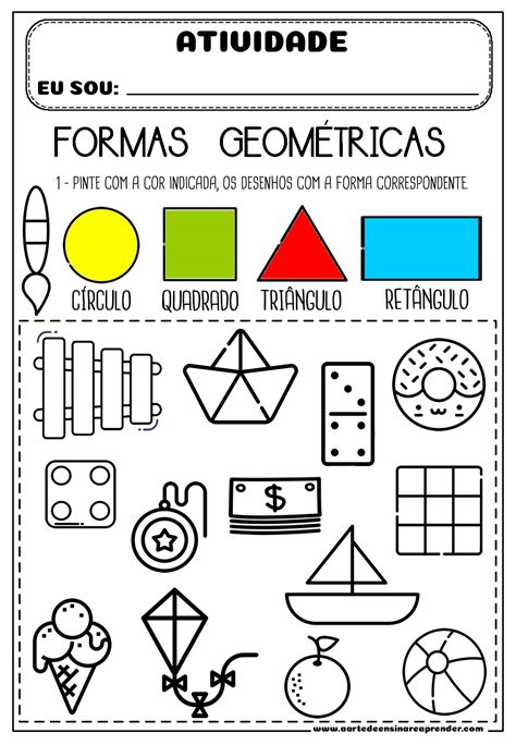 Atividade Pronta Formas GeomÉtricas A Arte De Ensinar E Aprender