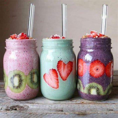 These Fruit Smoothies Are Looking Pretty Cute And Perfect For A Healthy Morning Breakfast