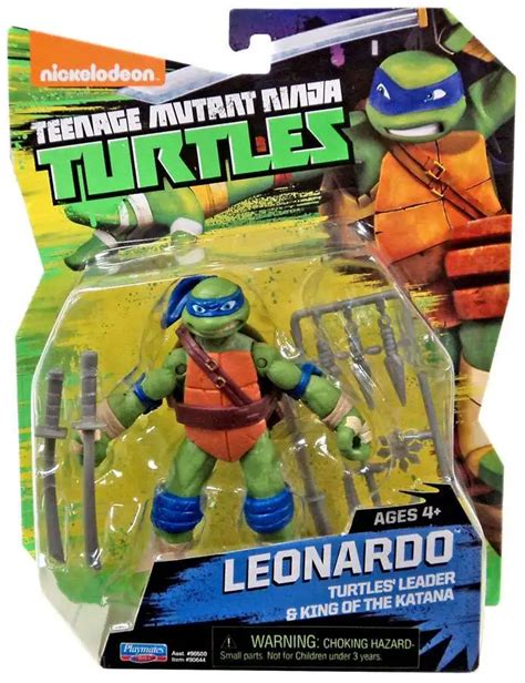 Teenage Mutant Ninja Turtles Nickelodeon Leonardo Action Figure Inch Playmates Toywiz