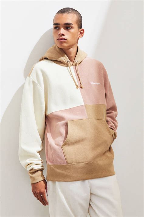 Champion Uo Exclusive Colorblock Hoodie Sweatshirt Urban Outfitters