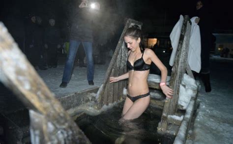 Russian Gris Take Dip In Icy Water To Mark Orthodox Epiphany Part
