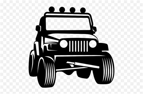 Jeep With Light Bar Sticker Off Road Car Vector Emojijeep Emoji