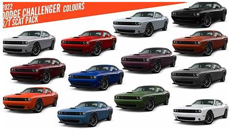 2022 Dodge Challenger R/T Scat Pack - All Color Options - Images