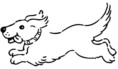Draw A Running Dog Clip Art Library