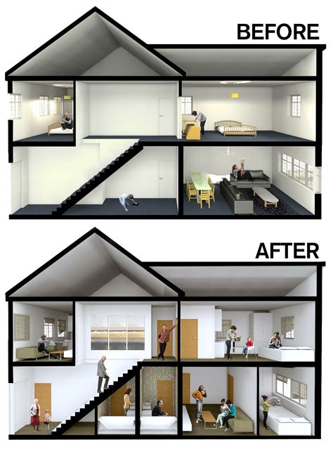 Before And After Of A Home To Flats Conversion By Grant Erskine