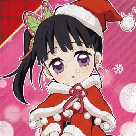 Kanao Tsuyuri Christmas Icon — Demon Slayer Anime Christmas Anime