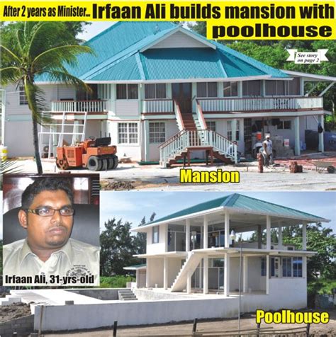 Irfaan Ali Baba The Thief Builds His Mansion In Leonora Propaganda Press