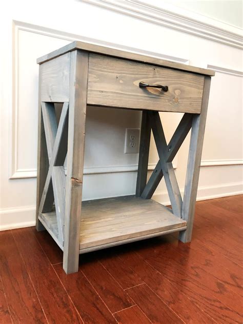 Farmhouse nightstands are available in three main designs: image 0 (With images) | Rustic nightstand, Farmhouse end ...
