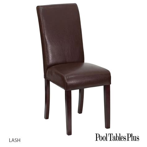 If you have never done any reupholstering, this is definitely the piece of furniture to start with. Brown Parsons Chair