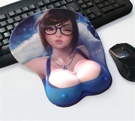 Sexy 3d Mouse Pad With Wrist Rest Soft Silica Gel Breast Sexy Etsy Australia