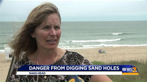 Danger Of Digging Holes At The Beach Youtube
