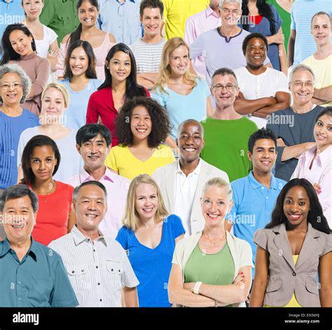 Large Group Of People Stock Photo Alamy