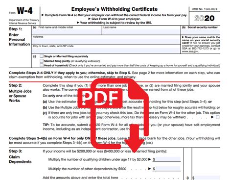The worksheet is provided for employees to adjust their withholding allowances based on n.c. Personal Allowances 2020