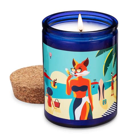 beach scene candle crazy like a fox scentbox scent box subscription