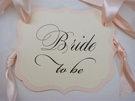 Bride To Be Chair Sign Bridal Shower Decoration Prepared In All Of My
