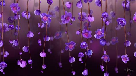 Free Photo Purple Flower Wallpaper Beautiful Fresh