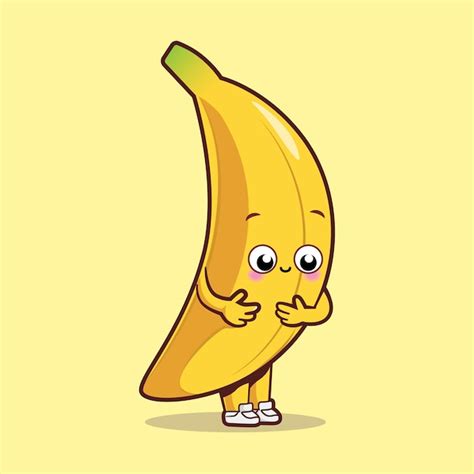 Premium Vector Cute Banana Vector Illustration