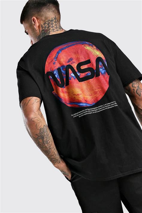 Oversized Nasa Back Print License T Shirt Aff Aff Ad Nasa