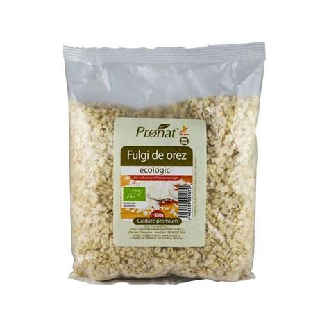 Fulgi De Orez Eco Bio 350g Pronat Minuneanaturiiro