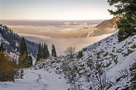 Nature Of Kazakhstan Winter Time