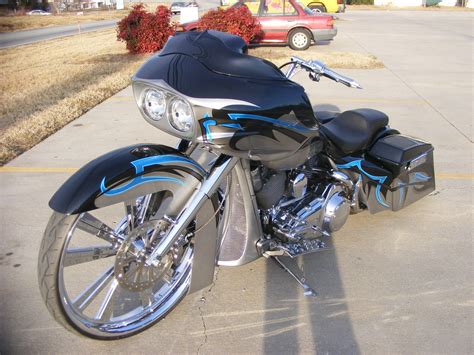 2007 harley davidson street glide, flhx, custom, raked, bagger. 2007 Custom Road Glide bagger 30 inch wheel air ride ...