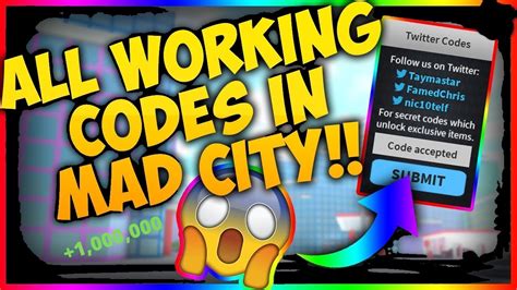 Queen, 03:35, pt3m35s, 4.92 mb, 25039. All Working (2020) Mad City Codes (Roblox) - YouTube