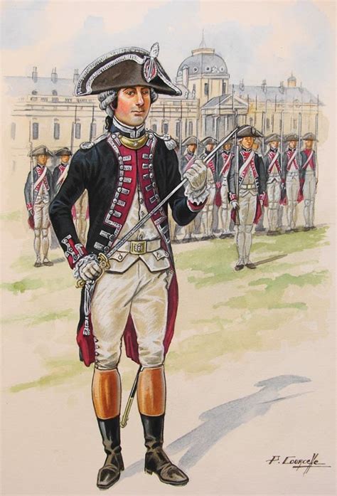 French Constitutional Guard Of Louis Xvi Company Captain Edmé De La