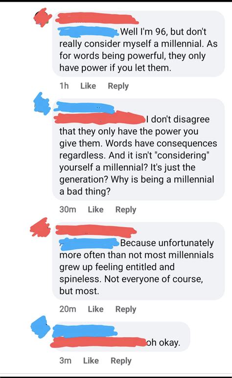 This Entire Conversation Blue Was Born 89 And Is One Of The Entitled