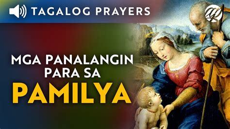 Mga Panalangin Para Sa Pamilya Tagalog Catholic Prayers For The