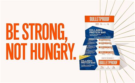 Collagen Protein Bars Vanilla Shortbread 11g Protein 12 Pack